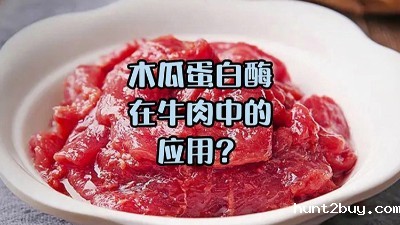 木瓜蛋白酶处理牛肉，解锁嫩滑口感